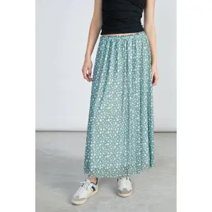 Saia plissada longa com padrão floral mulher 24 Colours image-1