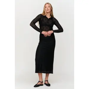 Midi Straight Skirt Women 24 Colours image-2