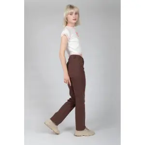 High-waisted straight leg trousers for women 24 Colours image-2