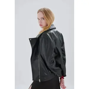 Leather jacket woman 24 Colours image-2