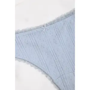 Checked Pattern Thong Women 24 Colours image-1