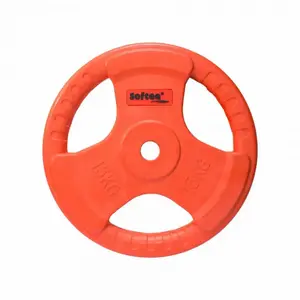 Bodybuilding disc with rubber grip Softee image-0