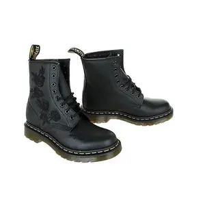 Stivaletti da donna con ricamo a fiori Dr Martens 1460 Vonda Mono image-1