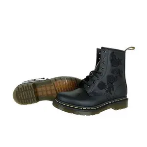 Stivaletti da donna con ricamo a fiori Dr Martens 1460 Vonda Mono image-2