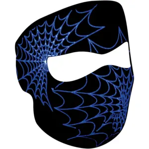 Motos balaclava Zan Headgear full face glow-in-the-dark spider web image-1