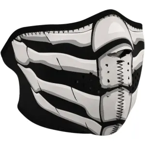 Motorcycle balaclava Zan Headgear half face glow-in-the-dark bone breath image-0