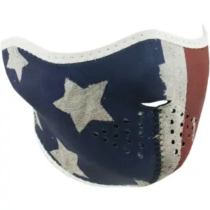 Motorcykel balaclava Zan Headgear half face patriot image-0
