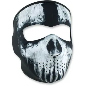 Motorcycle balaclava Zan Headgear full face skull ghost image-0