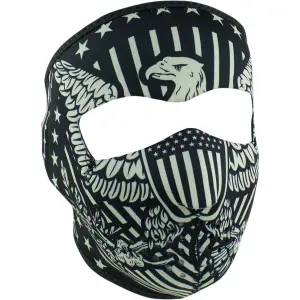 Motorcykel balaclava Zan Headgear full face vintage eagle image-0