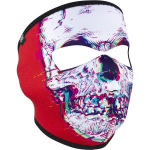 Passamontagna  da moto Zan Headgear glitch skull image-0