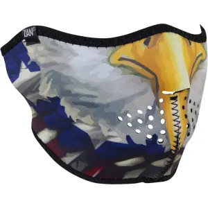 Μισή μπαλαντέζα μοτοσυκλέτας Zan Headgear usa eagle image-0