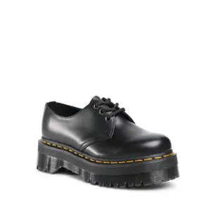 Plateau-derbie i læder Dr Martens Quad 1461