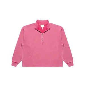 Felpa con mezza zip New Amsterdam Surf Association Plate image-1