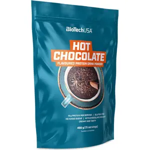 Bebidas proteínicas en polvo Biotech USA - Hot Chocolate - 450g image-0