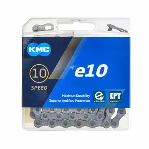 Catena per bicicletta in acciaio inox KMC E-Bike E10 10 v image-2