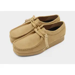Women's Suede Boat Shoes Clarks Wallabee Lite image-1