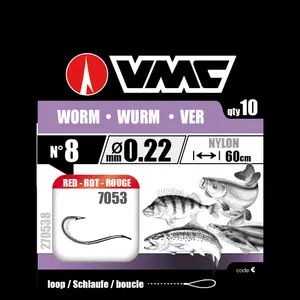 Άγκιστρο VMC Geb. Wurm Rot image-0