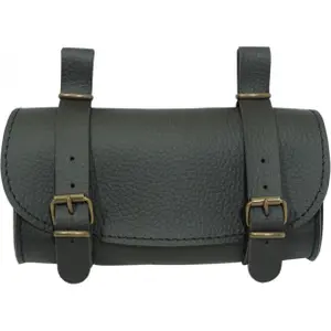 Leather style bicycle saddle bag P2R image-1