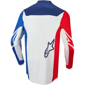 Maillot moto cross Alpinestars R-comp blue/white and red image-1