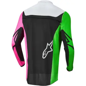 Motorcycle cross jersey Alpinestars YT R-comp black and pink image-1
