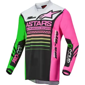 Camisola de motocross infantil Alpinestars R-com black and pink image-0
