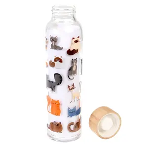 Glass bottle for children Rex London Nine Lives image-0