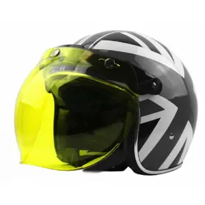 Viseira do capacete tipo bolha de motocicleta com dobradiça Brazoline image-2