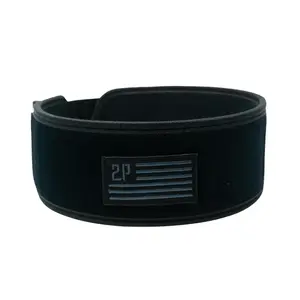Weightlifting belt 2POOD Black Velcro Patch 4"