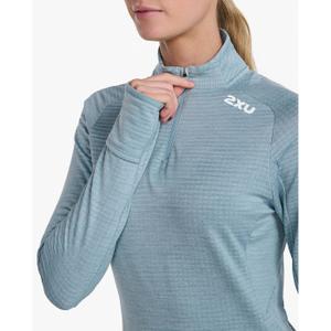 Maillot manches longues 1/4 zip femme 2XU Ignition image-2