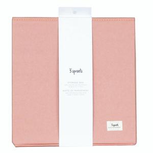 Fabric storage cube box 3 Sprouts image-2