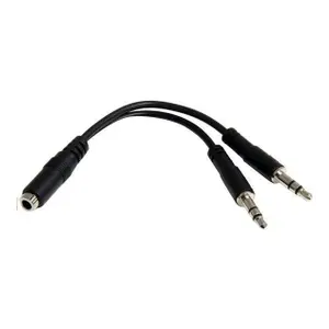Adaptateur casque et micro jack F vers jack M3 2x M 3 StarTech image-1