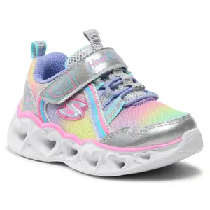 Girl sneakers Skechers Heart Lights - Rainbow Lux image-0