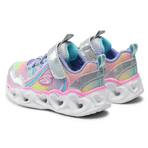 Girl sneakers Skechers Heart Lights - Rainbow Lux image-2