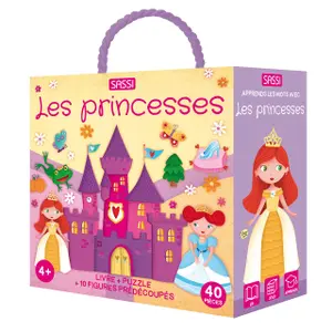 Puzzle + 2 princess books Sassi image-0