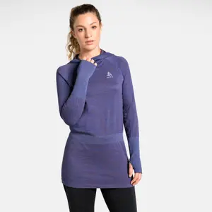 Capa intermedia de mujer con capucha Odlo Millenium Yakwarm image-0