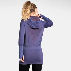 Capa intermedia de mujer con capucha Odlo Millenium Yakwarm image-3