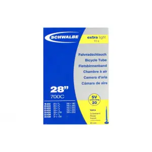 Ελαστικό εσωτερικό με βαλβίδα presta extra ελαφρύ Schwalbe 27x7/8/28x3/4 image-2