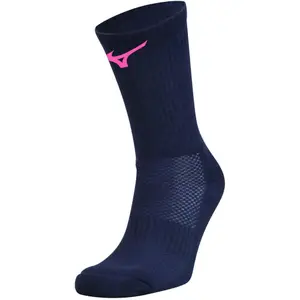 mizuno-multisport-socken-marineblau-rosa