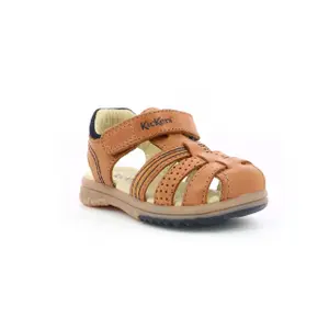 Baby boy sandals Kickers Platinium image-1