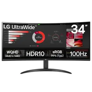 Monitor PC curvo LG UltraWide 34WR50QK-B UWQHD 100Hz image-1