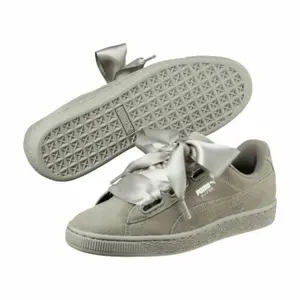 Damen Wildleder Herz Kiesel Turnschuhe image-0