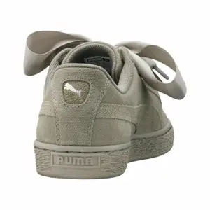 Damen Wildleder Herz Kiesel Turnschuhe image-3