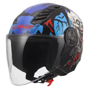 Jet motorcykelhjelm LS2 OF616 Airflow II Zombie II image-2