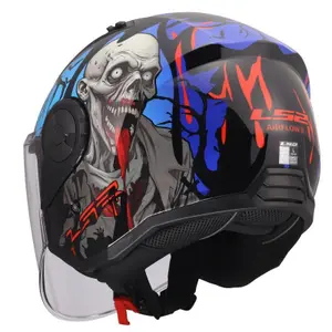 Jet motorcykelhjelm LS2 OF616 Airflow II Zombie II image-3