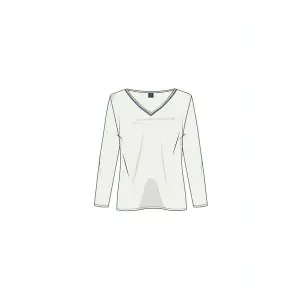 Vrouwen t-shirt met lange mouwen en v-hals Armor-Lux image-0