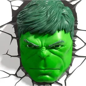 Led-Lampe 3D Light FX Marvel Hulk Face 3D image-0
