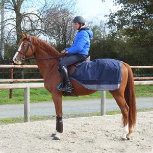 Couvre-reins imperméable pour cheval Equithème TYREX 600 D image-2