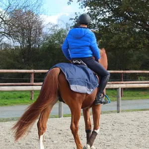 Couvre-reins imperméable pour cheval Equithème TYREX 600 D image-3
