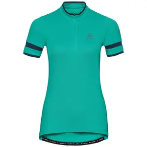 Maillot de mujer 1/2 cremallera Odlo manches courtes col montant Breeze image-0
