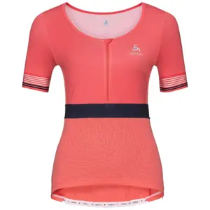Camiseta mujer Odlo 1/2 zip manches courtes et col montant Ceramicool X-Light image-0